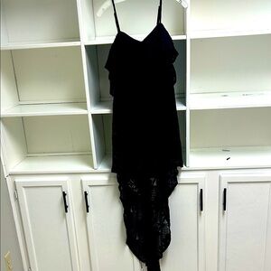 NWT-Privy: Black Textured lace Fabric dress.